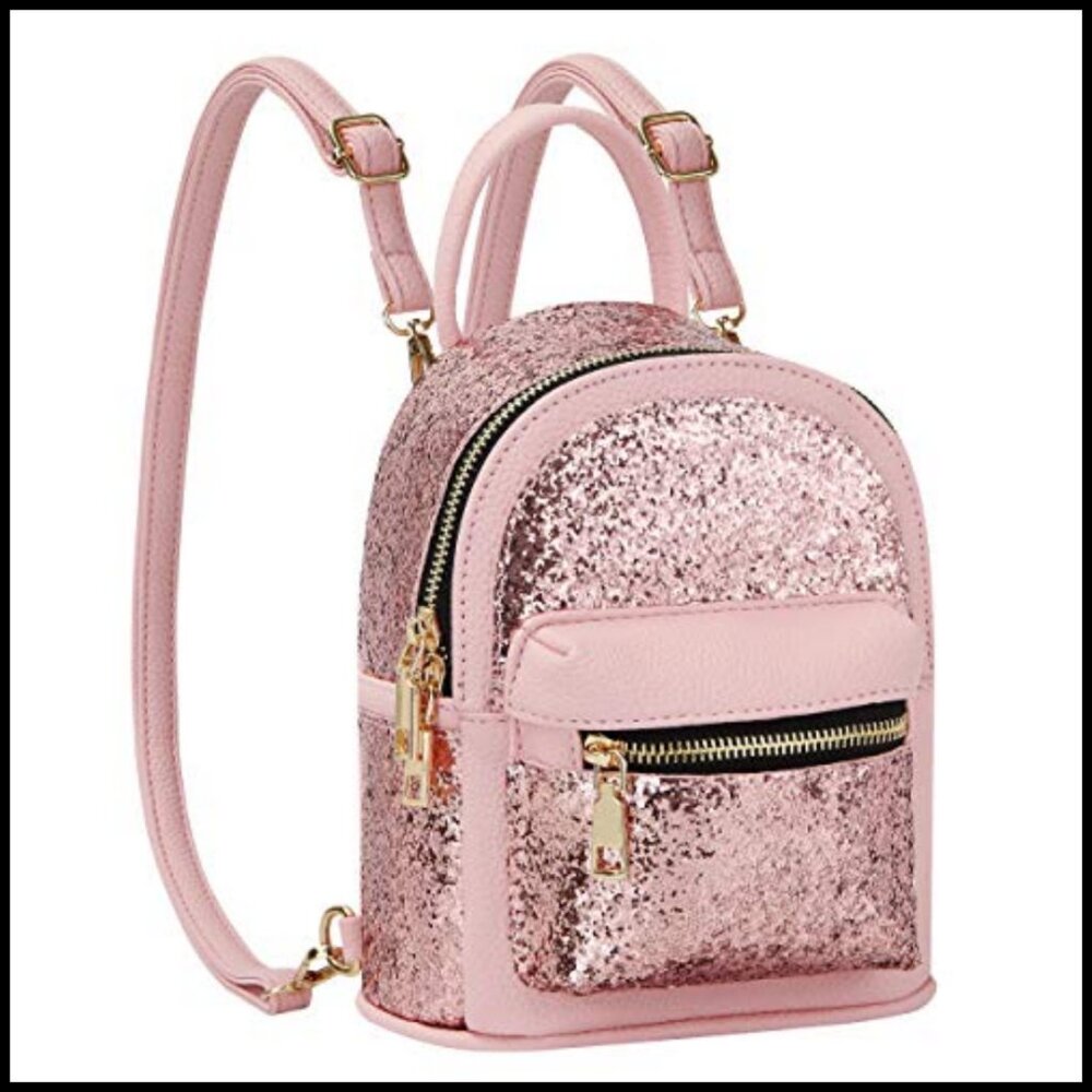 PU Leather Mini Backpack Convertible Crossbody Ch… - image 2